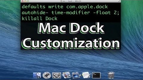 How to Change Mac Dock Transparent Appearance -  Custom Dock in Mac OS