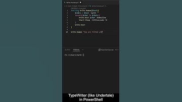 PowerShell - TypeWriter Function #shorts #powershell