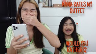 My Daughter Rates My Outfit Would You Rather