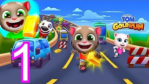 Talking Tom Gold Run - Gameplay - Walkthrough - Part - 1 (Android, iOS)