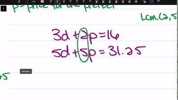 How to Solve Problems Using Systems of Linear Equations: Lesson 4-3, Example 5 | Math Energy TV