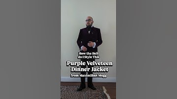 How the Hell do I Style This: Purple Velveteen Dinner Jacket from Maximilian Mogg