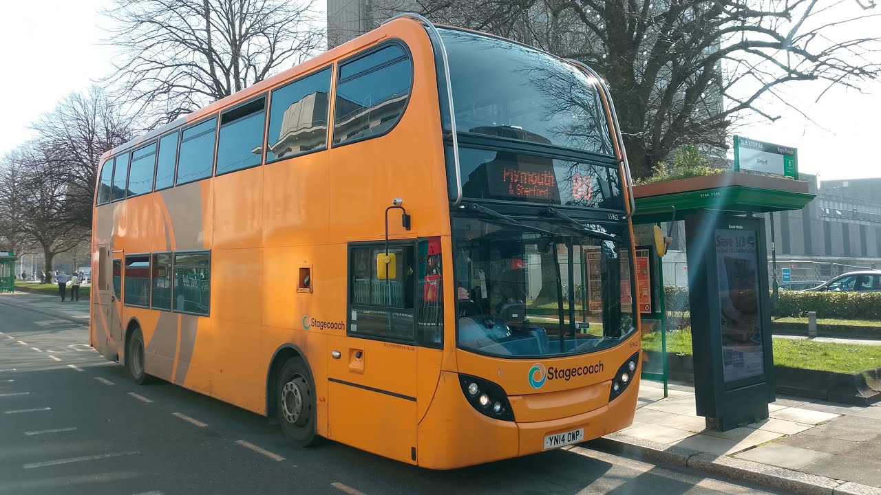 Stagecoach South West 15962, YN14OWP, 80, to Plymouth.