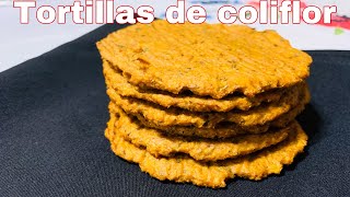 Tortillas de Coliflor | Saludables y bajas en carbohidratos | receta vegetariana