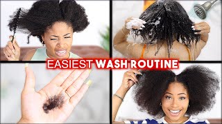 EASIEST Wash Day Routine EVER!💦 [no tears, natural hair] screenshot 3