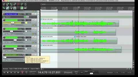 CourseraWK3:  Configuring Submixes using REAPER