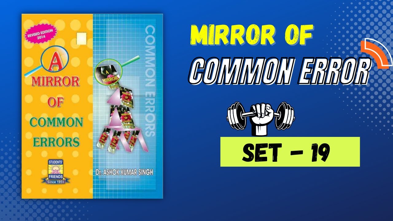 A MIRROR OF COMMON ERROR BOOK SOLUTION SET 19 MIRROR BOOK BEST a-mirror-of-common-error-book-solution-set-19-mirror-book-best
