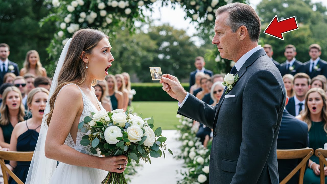 La jeune mariée se fige en voyant sa photo d’enfance dans la main d’un millionnaire