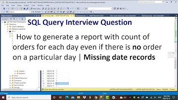 SQL | How to generate missing date records | How to create Reports showing data for each day