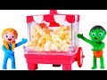 SUPERHERO BABIES AND THE POPCORN MACHINE ❤ SUPERHERO PLAY DOH CARTOONS FOR KIDS