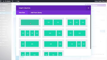 Divi Theme: How to create a new page and add modules