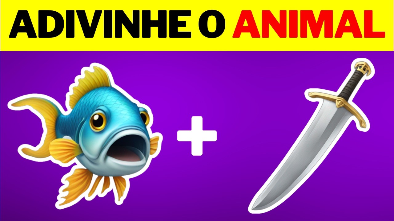 Adivinhe o Animal pelos Emojis 🐘🦁 Você Consegue Acertar Todos? | Quiz de Emojis | Quiz Espacial