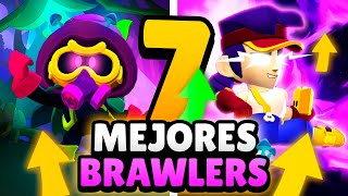 ¡SIN HIPERCARGA! 😲 7 MEJORES BRAWLERS de BRAWL STARS 🔥