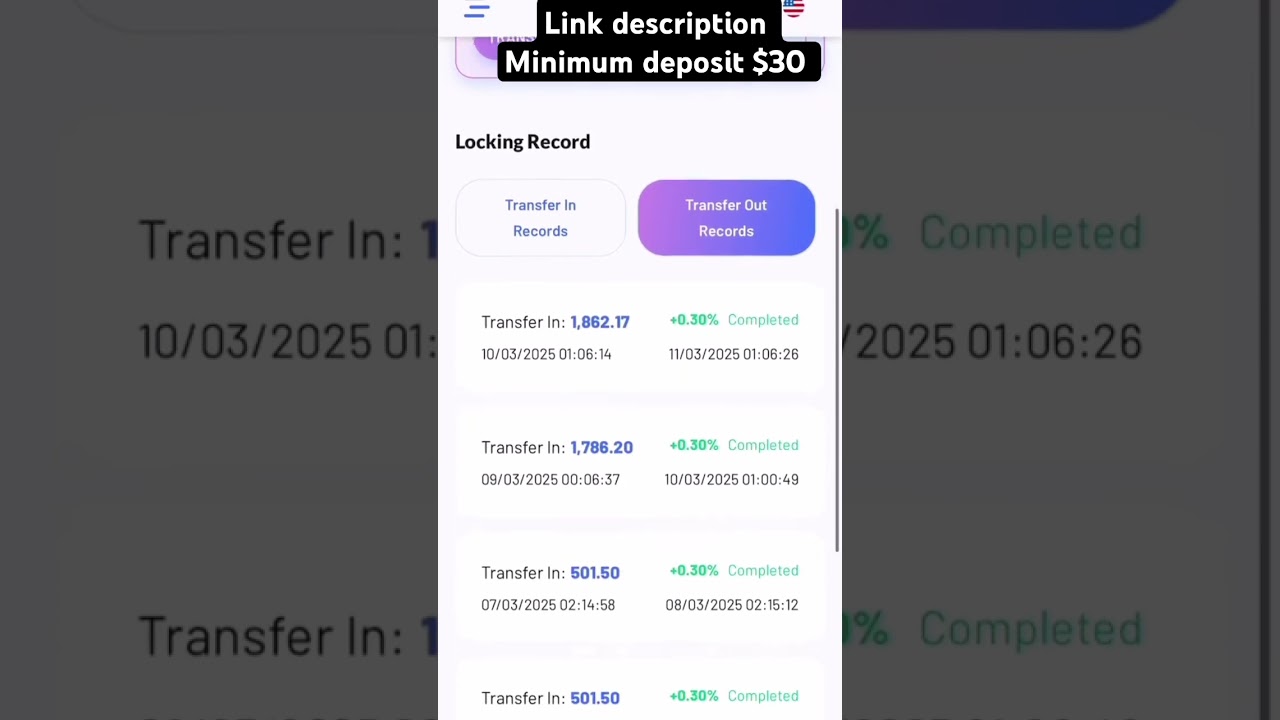 Hahm minimum deposit $30 dollar || 