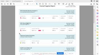 Edmentum Course Progress Report Overview