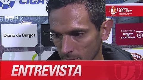 Entrevista a Santa Cruz tras el CD Mirandés (2-1) Málaga CF