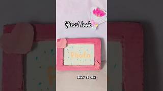 cute aesthetic Photo frame DIY 😍 satisfying #diycrafts