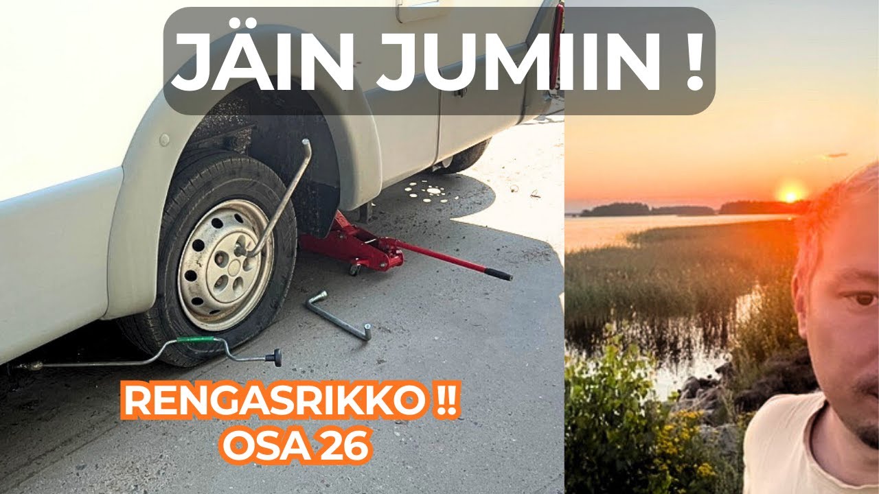 RENGAS RÄJÄHTI & Asuntoauto jumissa hiekassa – Lossiseikkailut