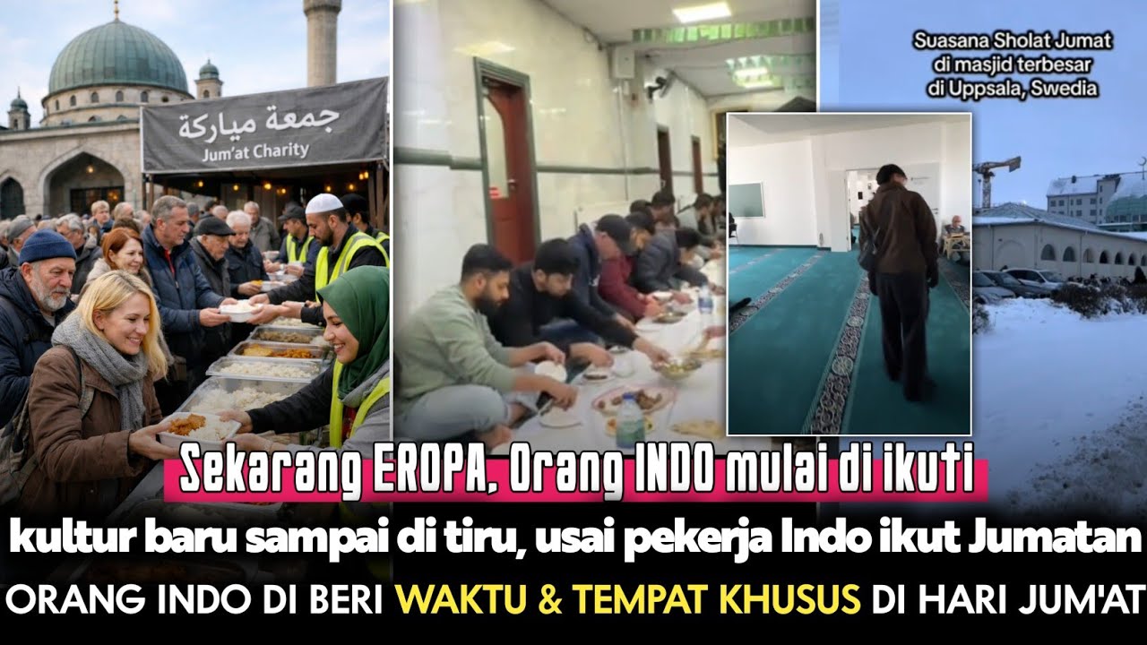 KULTUR ORANG INDO JUM'AT BERKAH MERAMBAH KE EROPA, Bahkan di beri waktu dan tempat spesial di Eropa