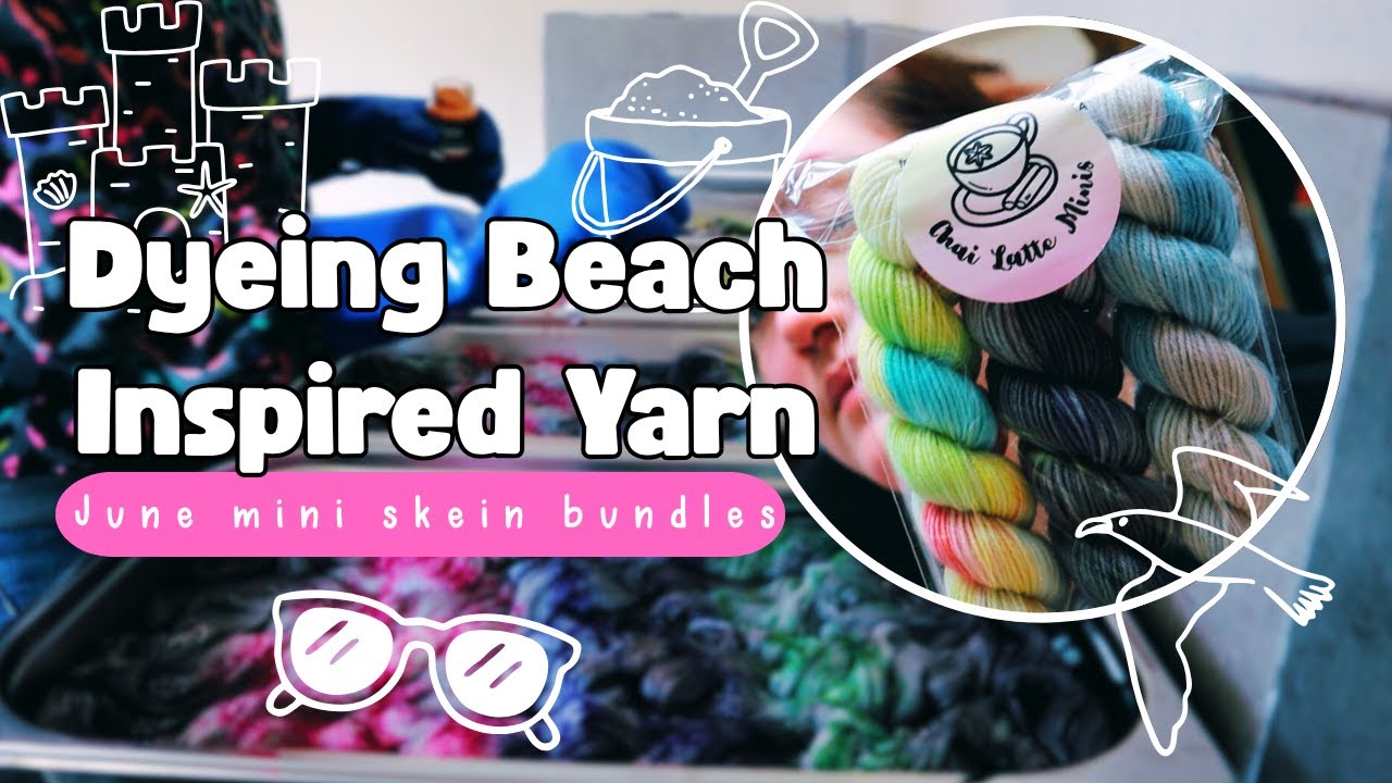 Dyeing Yarn Inspired By The Seaside ⛱️ & Packing Orders | Full Time Yarn Dyer ¦ The Corner of Craft