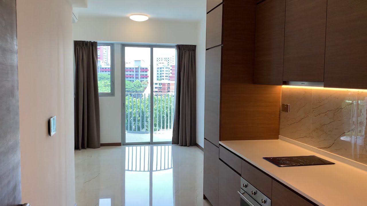 Queens Peak, 1 bedroom plus balcony, Queenstown MRT Station, condo for rent - Blk 3, Mid Floor