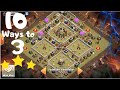 10 ways to 3 star th11 island bases (Bats,bowlers,witch,miners) CoC