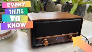 Audiocrazy Vintage Wooden AM FM Radio Bluetooth with Clock overview | All The Details You Need!