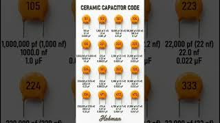 Easy Ceramic Capacitor Value Codes 🔥#CeramicCapacitor #CapacitorCodes #ElectronicsRepair #diy