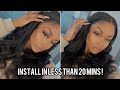 BEST UNDETECTABLE HD LACE MELT! QUICKEST WIG INSTALL UNDER 20MINS ft. Nadula Hair|Ari J.