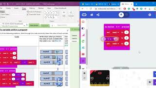 How to test values in a variable using a microbit