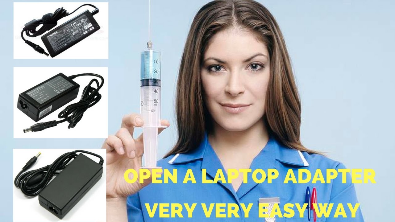 How To Open A Laptop Adapter - laptop adapter disassemble trick