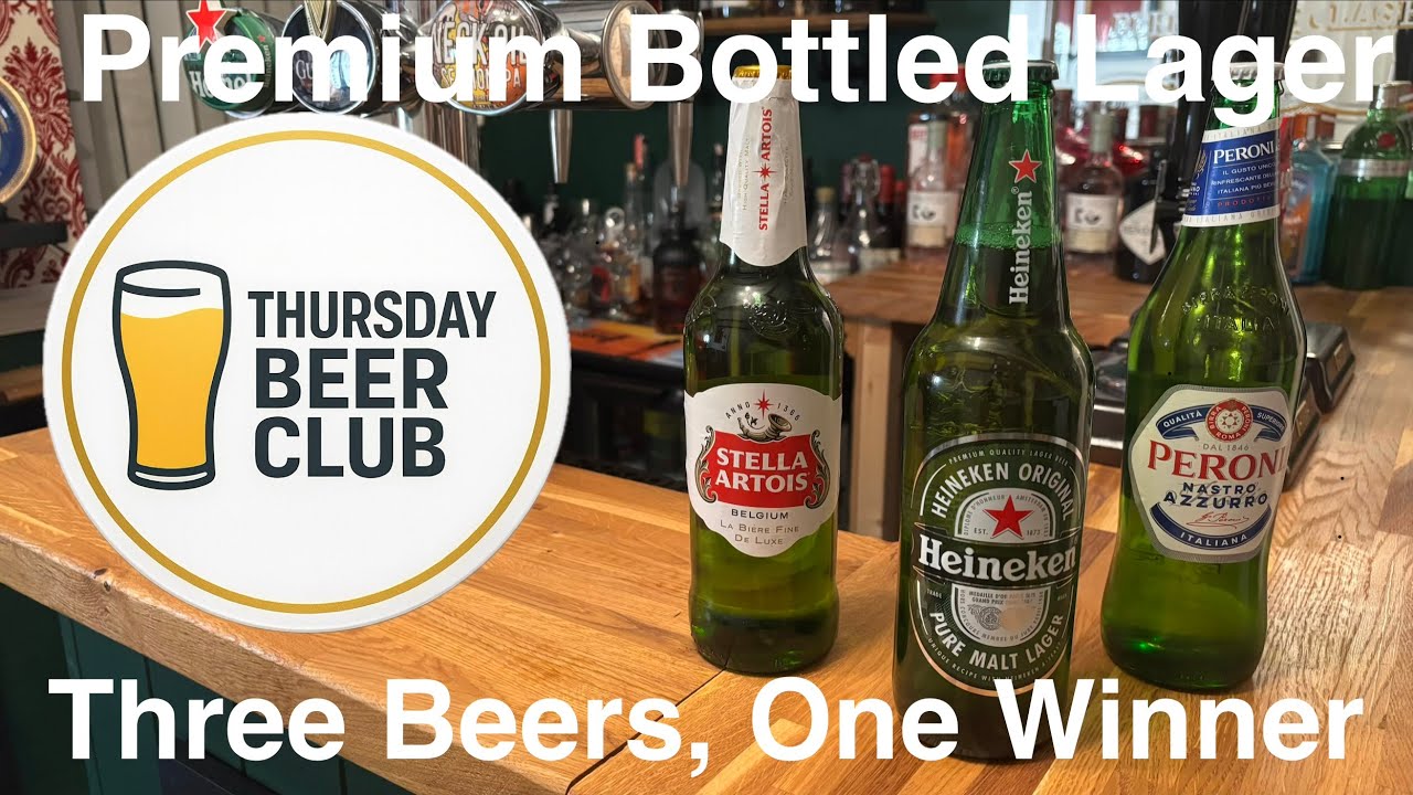 Stella Artois vs Heineken vs Peroni: Premium Lager Taste Test & Beer Review #beer #foodie #drink