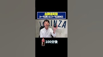 【血糖値実験】コーラ（赤）vsコーラ（ZERO） #血糖値 #糖尿病 #リブレ #shorts