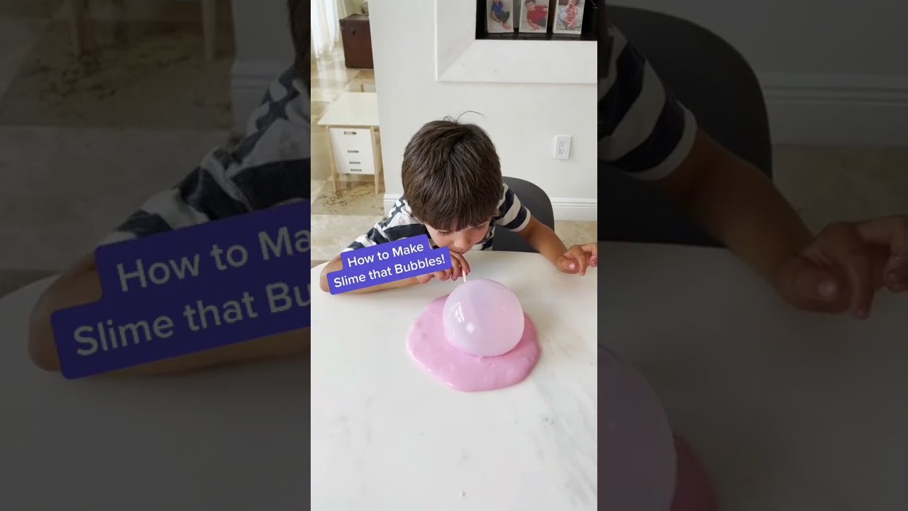 How To Make Slime That Bubbles Sensory Play