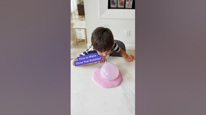 How to make slime that bubbles. sensory play