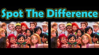 Spot The Difference :  Wreck It  Ralph    Brain Test ; Can you spot them all?