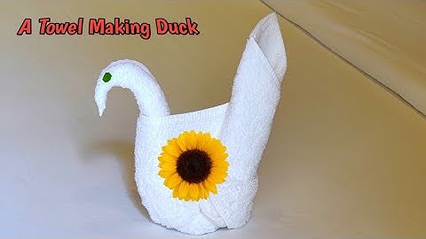 Towel art duck || How to make duck with a towel || AR LOVE