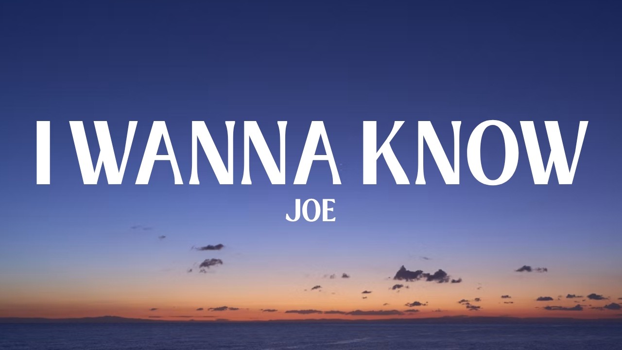 B-Hard – Come Take A Journey Thru Your Joe - I Wanna Know (Lyrics) - YouTube