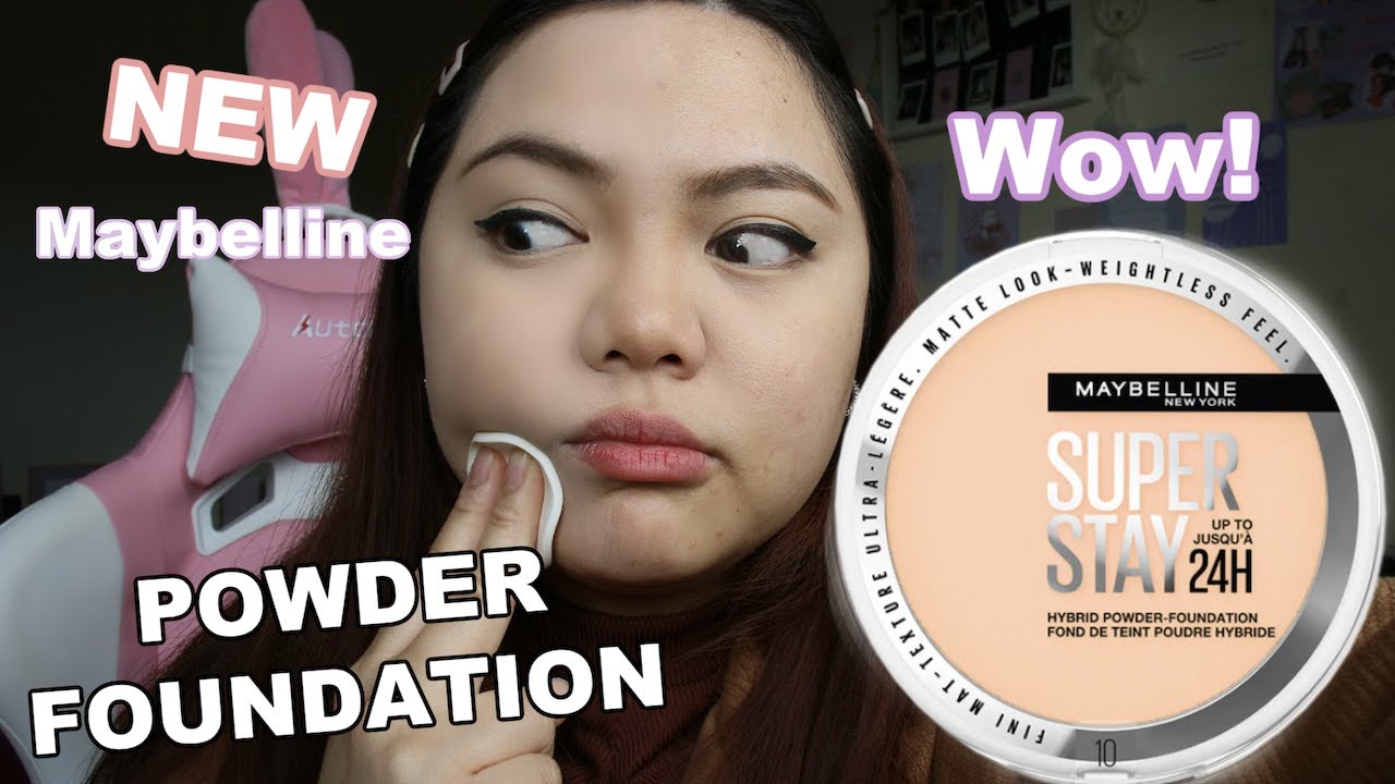 New Maybelline Powder Foundation First Impression Review YouTube