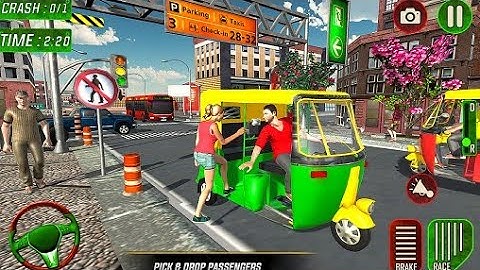 Tuk Tuk Auto Rickshaw Driving Simulator Games - Android Gameplay
