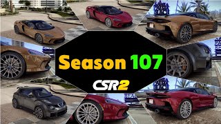 CSR2 Season 107 | New Season | Season Prize car + Prestige cup Details | CSR Racing 2