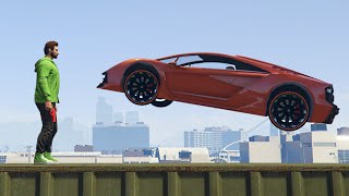 SURVIVE THE DEATH CAR RUN! (GTA 5 Funny Moments) screenshot 3