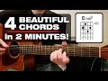 4 Beautiful Acoustic Guitar Chords In 2 MINUTES 4 Beautiful Acoustic Guitar Chords In 2 MINUTES
