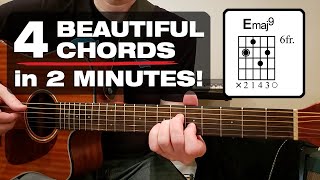 4 Beautiful Acoustic Guitar Chords in (2 MINUTES!)