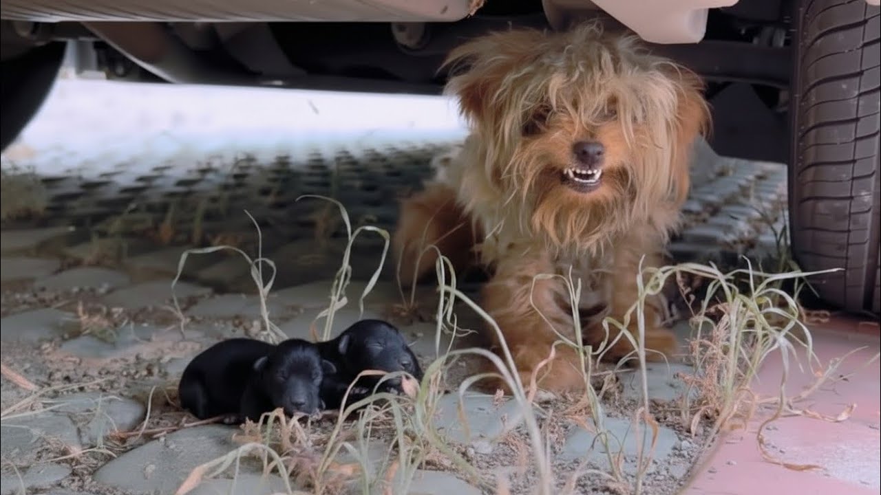 An Abandoned Dog Gave Birth in a Parking Lot—And Refused Rescue After ...