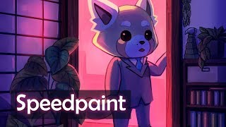 I&#39;m Home | Aggretsuko Speedpaint