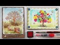 Ink Pad Watercolor Technique // Two FUN Cards!