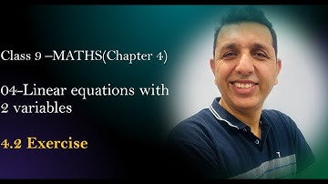 04 Exercise 4.2 Linear equation with 2 variables class 9 Maths