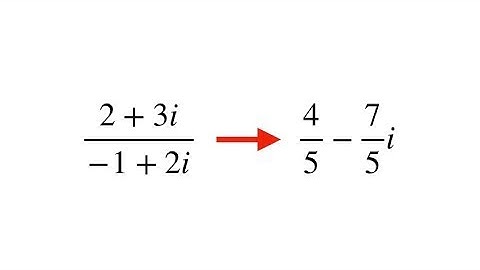 [COMPLEXES] Écrire un quotient sous forme algébrique