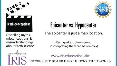 Epicenter or Hypocenter? Which was it? What